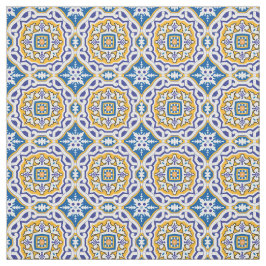 Tecido 💙 Belos Azulejos azuis 004, pequeno azulejo 