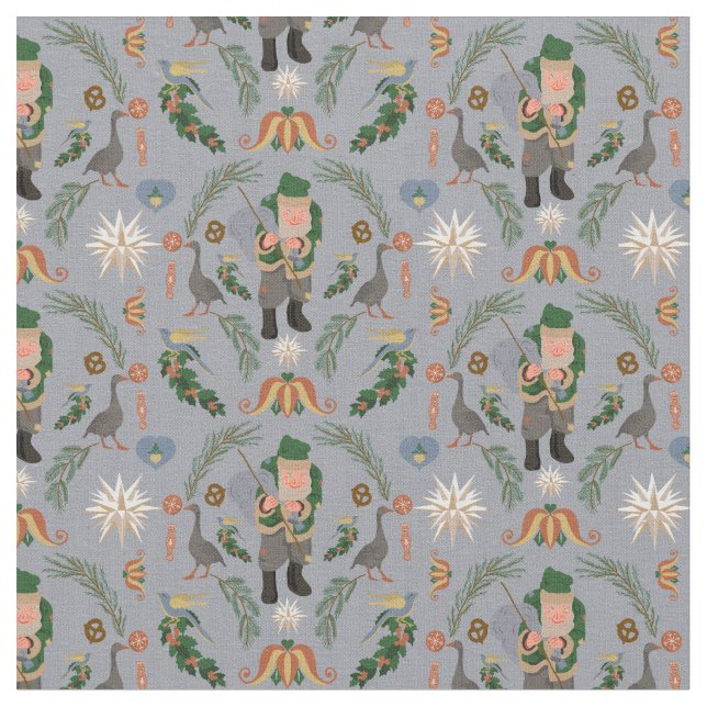 Tecido Belsníquel e Motifs de Natal da Pensilvânia (Detalhe)