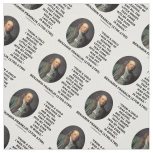 Tecido Benjamin Franklin Gosta De Ler Citação De Dinheiro