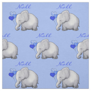 Tecido Berçário personalizado do bebé do elefante