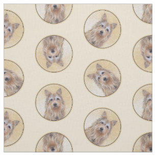 Tecido Berger Picard Shepherd Dark Fawn Pintura de Cão
