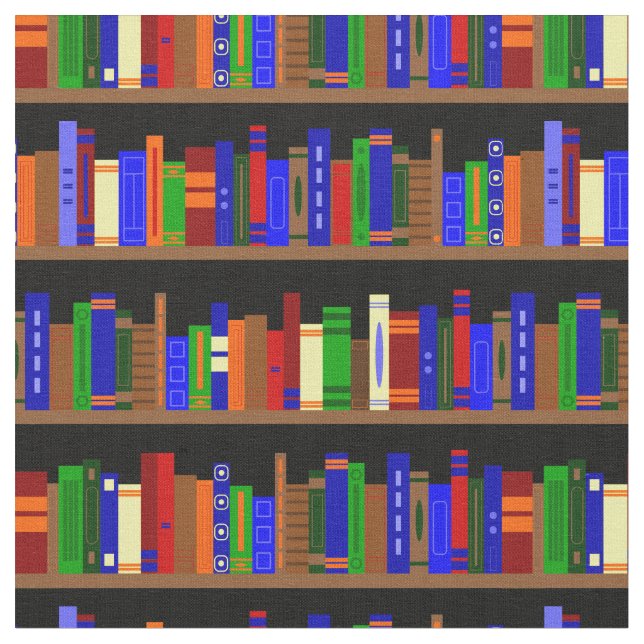 Tecido biblioteca de livros livraria (Detalhe)