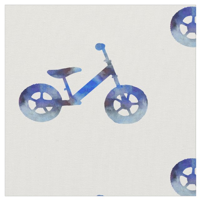 Tecido Bicicleta de Equilíbrio Arte Aquarela (Detalhe)
