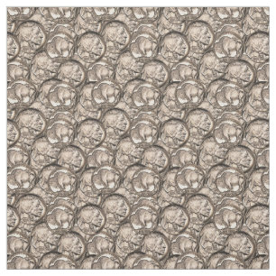 Tecido Bico de búfalo, alcunha de cabeça indiana, 5 cen