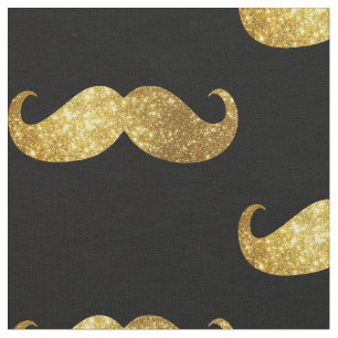 Tecido Bigode Dourado do brilho