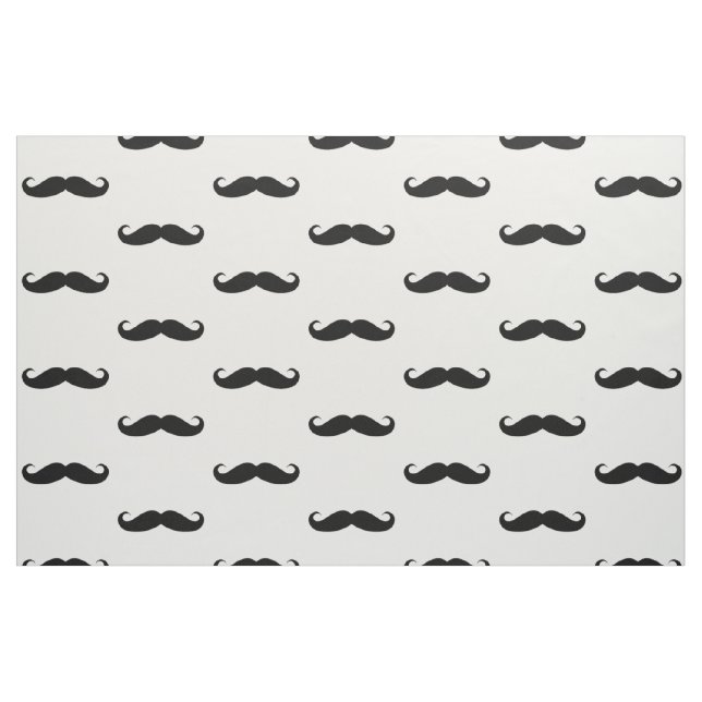 Tecido Bigode preto ondulado engraçado (Fat Quarter)
