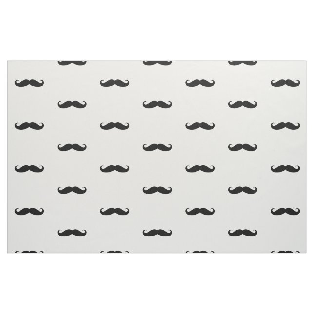 Tecido Bigode preto ondulado engraçado (Fat Quarter)