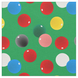 Tecido Billiards Snooker Piscina Balls Padrão em Verde