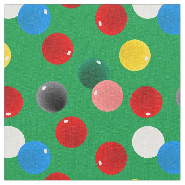 Tecido Billiards Snooker Piscina Balls Padrão em Verde (Detalhe)