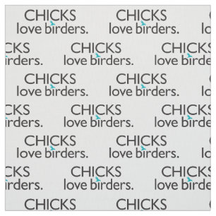 Tecido Birders do amor dos pintinhos