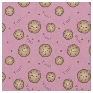 Tecido Biscoitos dos pedaços de chocolate de Kawaii