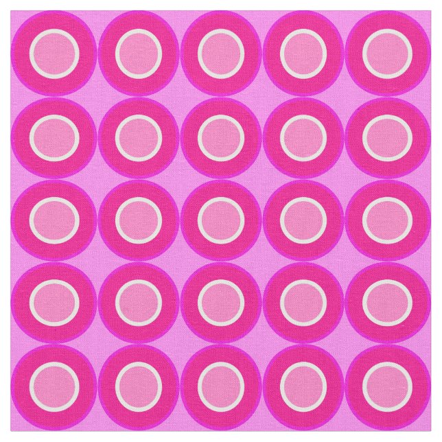 Tecido Bitesize Rosquinhas Magenta Com Preenchimento Em L (Detalhe)