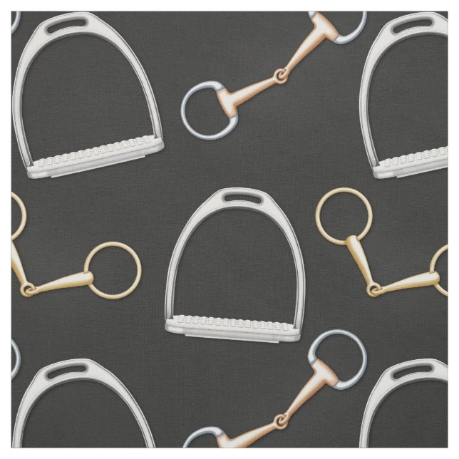 Tecido Bits e Stirrups Equestre (grande escala) (Modelo)