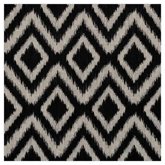 Tecido Black Tribal Ikat Chevron (Modelo)