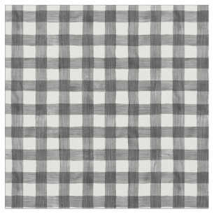 Tecido Black Watercolor Gingham