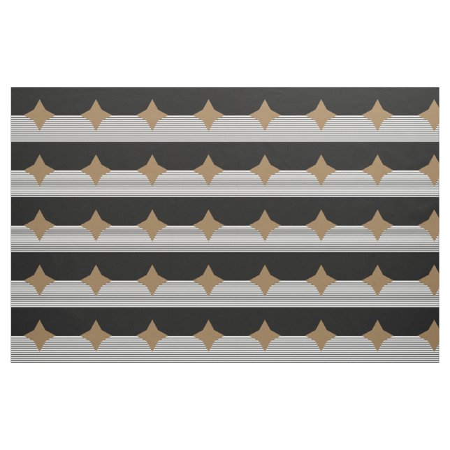 Tecido Black White Colorblock e Brown Diamond (Fat Quarter)