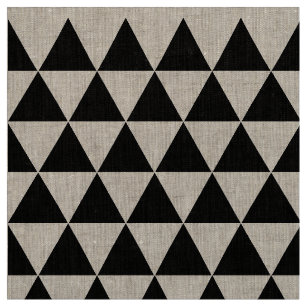 Tecido Black White Modern Geométrico Decor Linen