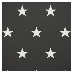 Tecido Black White Stars Modern Novelty Artesanato Quilti