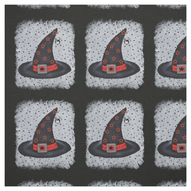 Tecido Black Witat Spider Orange Black Stars (Modelo)