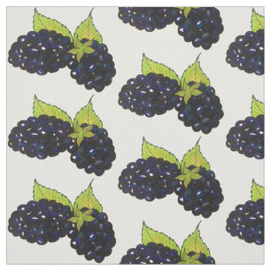Tecido Blackberry Bush Summer Blackberry Berry