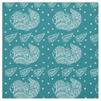 Bloco-impressão branco do indiano Paisley e dos
