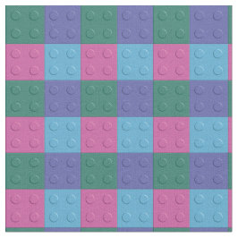 Tecido Blocos de apartamentos e tijolos - menina