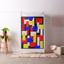 Blocos Geométricos Vermelho, Amarelo, Preto e Azul