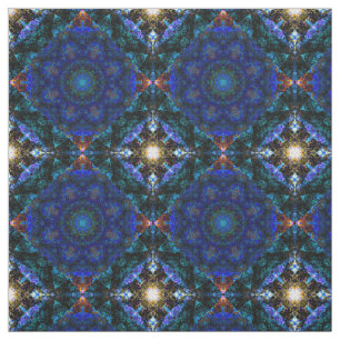 Tecido Blue Angel Kaleidoscópio Punch,