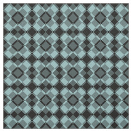 Tecido Blue Black Checker Argyle Pattern