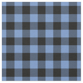 Tecido Blue & Black Gingham Plaid