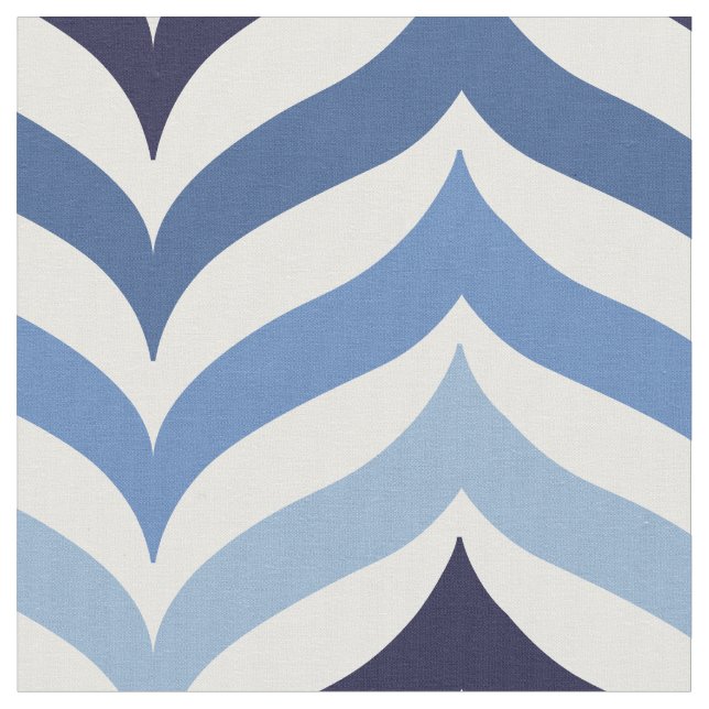 Tecido Blue Colors Chevron Pattern (Detalhe)