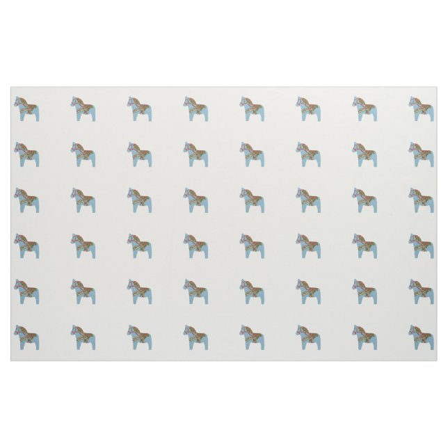 Tecido Blue Dala Horse (Fat Quarter)