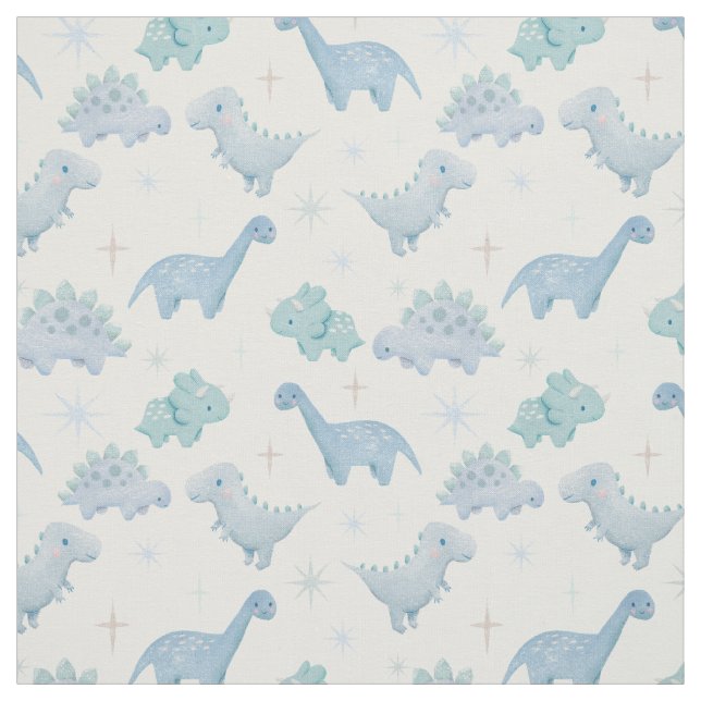 Tecido Blue Dinossaur Pattern Boys (Modelo)