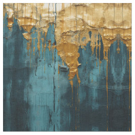 Tecido Blue Floral Fabric Seamless Pattern Boho Modern