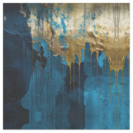 Tecido Blue Floral Fabric Seamless Pattern Boho Modern