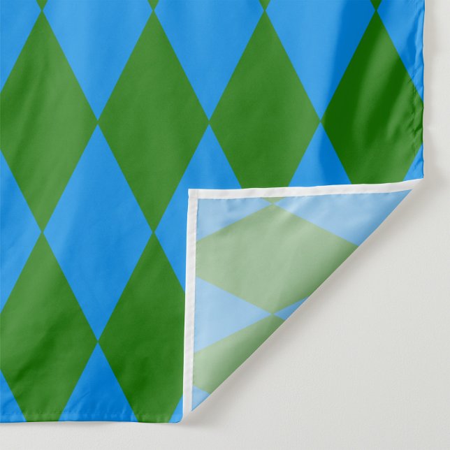 Tecido Blue Green Harlequin Checkered Design  (Criador carregado)