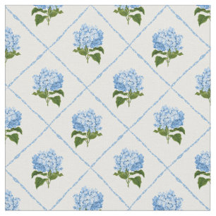 Tecido Blue Hydrangea Grandmillennial