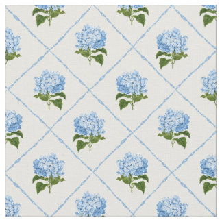 Tecido Blue Hydrangea Grandmillennial