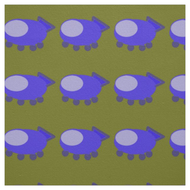 Tecido Blue Spaceship (Modelo)