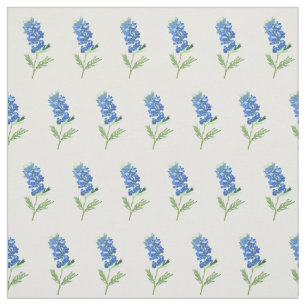 Tecido Bluebonnets Blue Floral Texas Wildflower patern