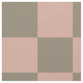 Tecido Blush Pink Neutral Checkerboard Cotton Fabric