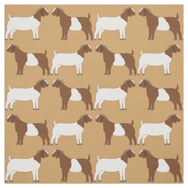 Tecido Boer Goats em Tan (Modelo)