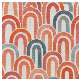 Tecido Bohemian arch fish scale painted pattern