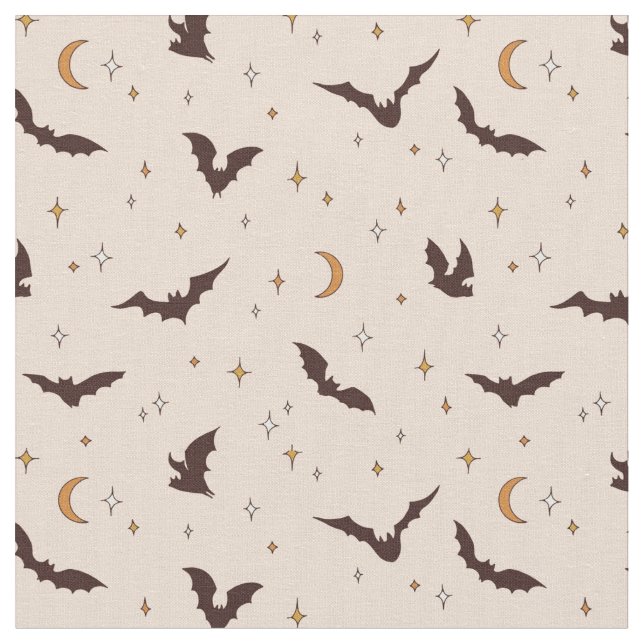 Tecido Boho Bats e Stars Halloween (Detalhe)
