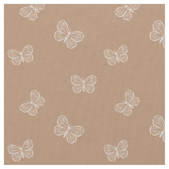 Tecido Boho Borboleta Moderno Feminino Primavera Animal M (Detalhe)