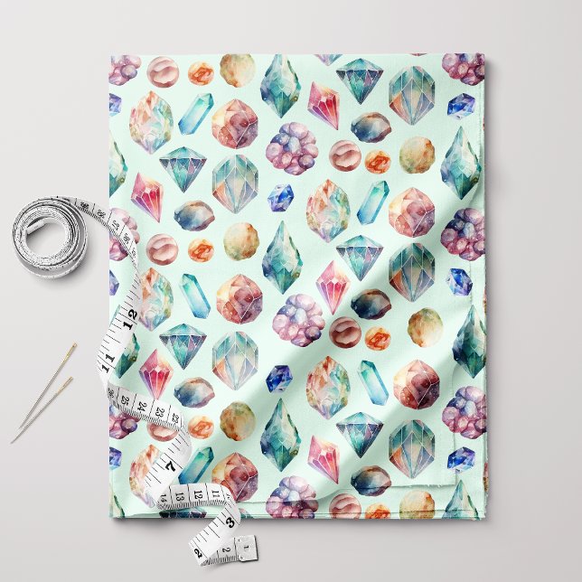 Tecido Boho Chic Aquarela Gemas (Criador carregado)