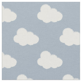 Tecido Boho Clouds Sky Simple Gender Neutral Kids Blue