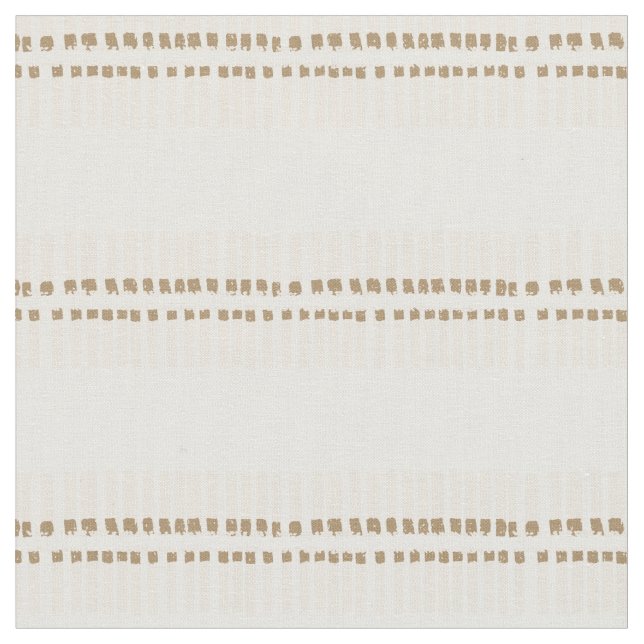 Tecido Boho geo linhas simples bege branco rústico (Detalhe)