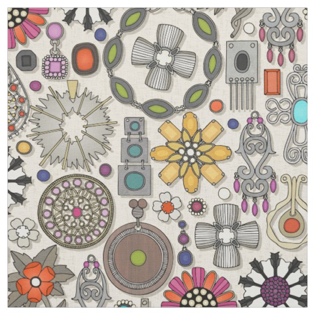 Tecido boho jewel treasures linen (Modelo)