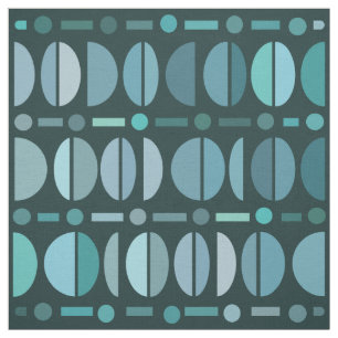 Tecido Boho Retro Bowls - Teal do Padrão